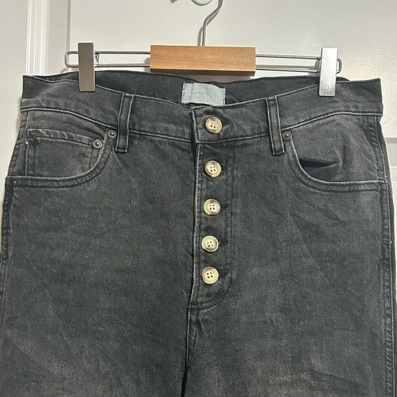 Boyish The Ricky Flare Button Fly High Rise Jeans - Picture 3 of 12